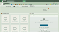 Desktop Screenshot of cyberkitten01.deviantart.com