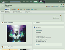 Tablet Screenshot of bushlemon.deviantart.com