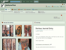 Tablet Screenshot of cakeinyourface.deviantart.com
