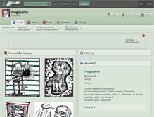 Tablet Screenshot of megayama.deviantart.com