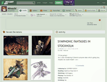 Tablet Screenshot of minochi.deviantart.com