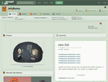 Tablet Screenshot of jellybunny.deviantart.com