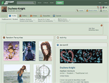 Tablet Screenshot of duchess-knight.deviantart.com
