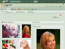 Tablet Screenshot of ichigo7463.deviantart.com