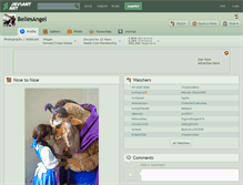 Tablet Screenshot of bellesangel.deviantart.com