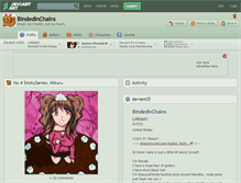 Tablet Screenshot of bindedinchains.deviantart.com