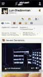 Mobile Screenshot of lun-shadowman.deviantart.com