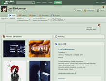 Tablet Screenshot of lun-shadowman.deviantart.com