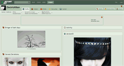 Desktop Screenshot of electrickitten.deviantart.com