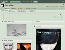 Tablet Screenshot of electrickitten.deviantart.com