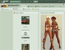 Tablet Screenshot of blackgamegirls.deviantart.com