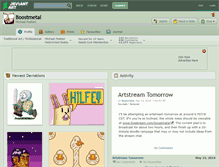 Tablet Screenshot of boostmetal.deviantart.com