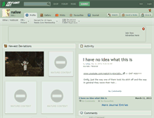 Tablet Screenshot of naliee.deviantart.com