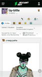 Mobile Screenshot of izy-billie.deviantart.com