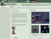 Tablet Screenshot of lombax-creators.deviantart.com