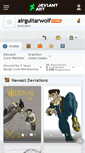 Mobile Screenshot of airguitarwolf.deviantart.com