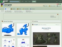Tablet Screenshot of litt1egh0st.deviantart.com
