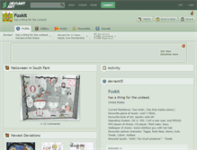 Tablet Screenshot of foxkit.deviantart.com