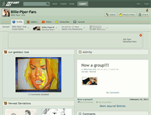 Tablet Screenshot of billie-piper-fans.deviantart.com