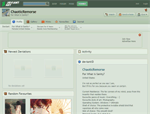 Tablet Screenshot of chaoticremorse.deviantart.com