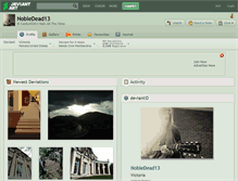 Tablet Screenshot of nobledead13.deviantart.com