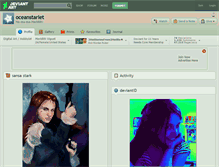 Tablet Screenshot of oceanstarlet.deviantart.com