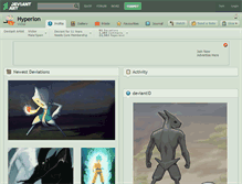 Tablet Screenshot of hyperlon.deviantart.com