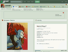 Tablet Screenshot of lavanah.deviantart.com