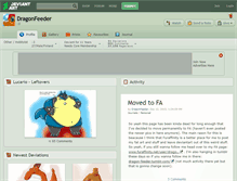 Tablet Screenshot of dragonfeeder.deviantart.com