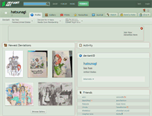 Tablet Screenshot of hatsunagi.deviantart.com