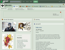 Tablet Screenshot of hate-crew.deviantart.com