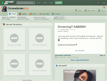 Tablet Screenshot of chromebinder.deviantart.com