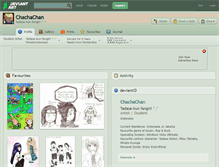 Tablet Screenshot of chachachan.deviantart.com