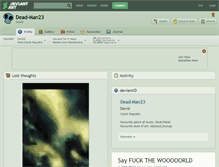 Tablet Screenshot of dead-man23.deviantart.com