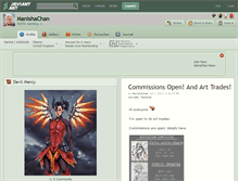 Tablet Screenshot of manishachan.deviantart.com