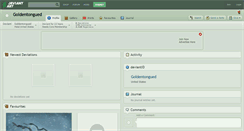Desktop Screenshot of goldentongued.deviantart.com