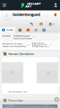 Mobile Screenshot of goldentongued.deviantart.com