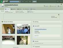 Tablet Screenshot of commanderbunbuns.deviantart.com