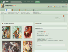 Tablet Screenshot of deland-fox.deviantart.com