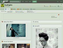 Tablet Screenshot of lloydhughes.deviantart.com