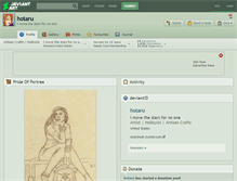 Tablet Screenshot of hotaru.deviantart.com