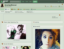 Tablet Screenshot of neverlandforever.deviantart.com