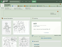 Tablet Screenshot of muroami.deviantart.com