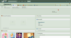 Desktop Screenshot of happydancer.deviantart.com
