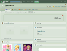 Tablet Screenshot of happydancer.deviantart.com