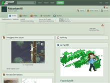 Tablet Screenshot of falconium18.deviantart.com