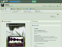 Tablet Screenshot of curtixs.deviantart.com
