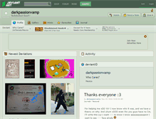Tablet Screenshot of darkpassionvamp.deviantart.com