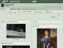 Tablet Screenshot of bookwurm15.deviantart.com