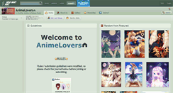 Desktop Screenshot of animelovers.deviantart.com